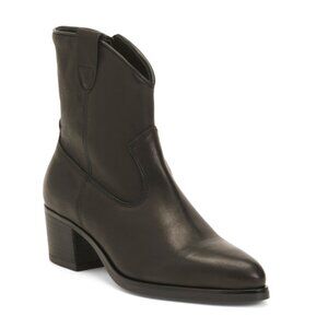 OROSCURO Black Made In Italy Suede Booties